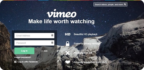 Vimeo - видео хостер для заливки и распространения видео в интернете